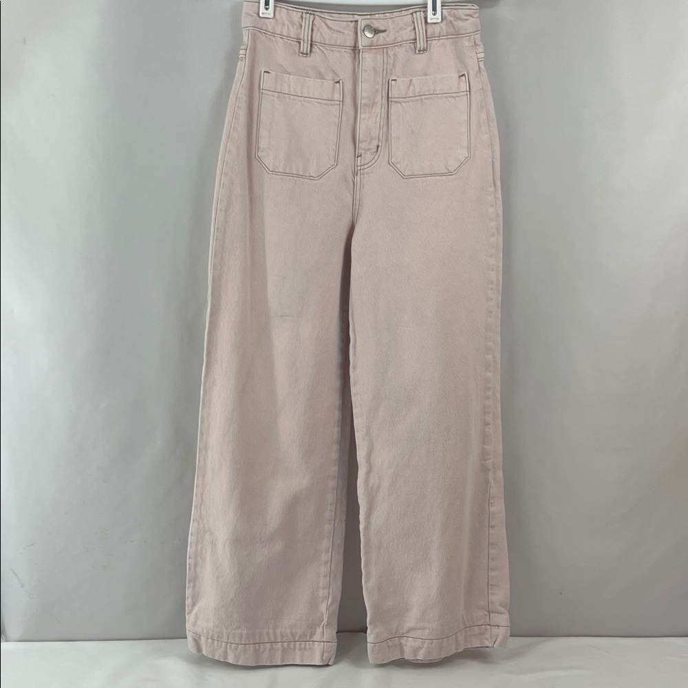 Rolla's Sailor Retro 80's‎ Pink High-Rise Wide-Flare Aussie Jeans Size 25